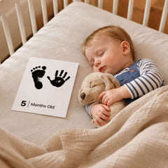 Little Lullaby Inkless Milestone Cards – 15 Pack Baby Hand & Footprint Kit
