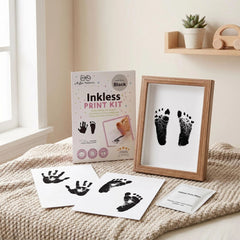 3 Pack Inkless Baby Hand & Footprint Kit with Display Frame | Newborn Keepsake & Baby Shower Gift