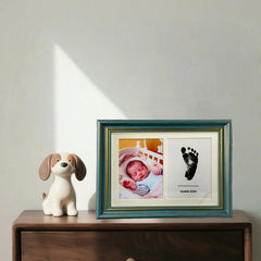 3 Pack Inkless Baby Hand & Footprint Kit with Decorative Display Frame | Newborn Keepsake & Baby Shower Gift
