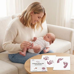 2 Pack Inkless Baby Hand & Footprint Kit – Bronze Print Color | Newborn Keepsake & Baby Shower Gift
