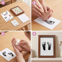 Inkless Baby Hand & Footprint Kit with Display Frame | Newborn Keepsake & Baby Shower Gift (3 Pack)