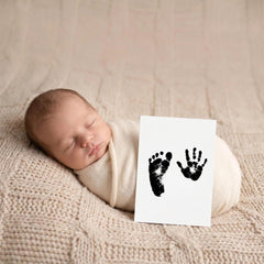 3 Pack Inkless Baby Hand & Footprint + Pet Paw Print Kit with Display Frame | Newborn & Pet Keepsake Gift
