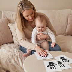 3 Pack Inkless Baby Hand & Footprint + Pet Paw Print Kit with Display Frame | Newborn & Pet Keepsake Gift