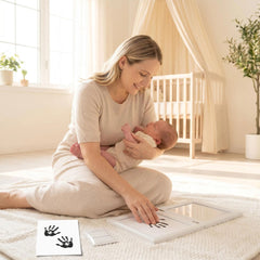3 Pack Inkless Baby Hand & Footprint + Pet Paw Print Kit with Display Frame | Newborn & Pet Keepsake Gift