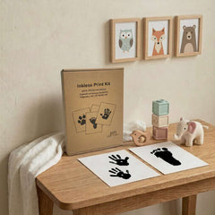 Inkless Baby Hand & Footprint Kit | Milestone Cards, Keepsake Book & Baby Shower Gift Set (6 Pack)