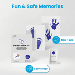 2 Pack Inkless Baby Hand & Footprint Kit – Blue Print Color | Newborn Keepsake & Baby Shower Gift