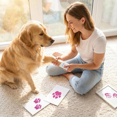 3 Pack Inkless Baby Hand & Footprint + Pet Paw Print Kit with White Simple Frame | Pink Keepsake Gift