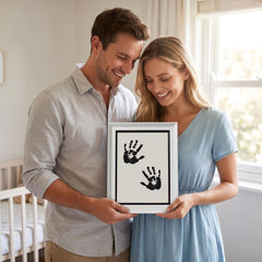 3 Pack Inkless Baby Hand & Footprint + Pet Paw Print Kit with Display Frame | Newborn & Pet Keepsake Gift