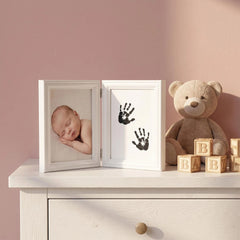 3 Pack Inkless Baby Hand & Footprint Kit with Folding Double-Sided Display Frame | Newborn Keepsake & Baby Shower Gift
