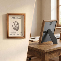 Inkless Baby Hand & Footprint Kit with Wooden Frame | Hello World Birth Record Keepsake & Baby Shower Gift (3 Pack)